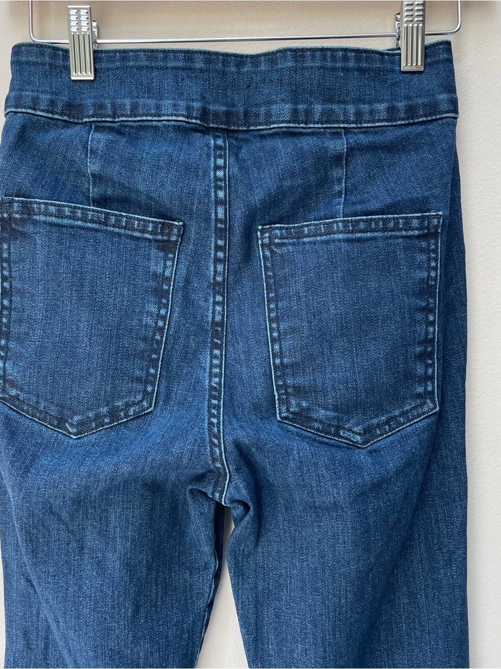 Ramy Brook Romee High Waisted Flare Jeans Dark Wash Blue Cotton Denim Size 24 - Picture 10 of 14